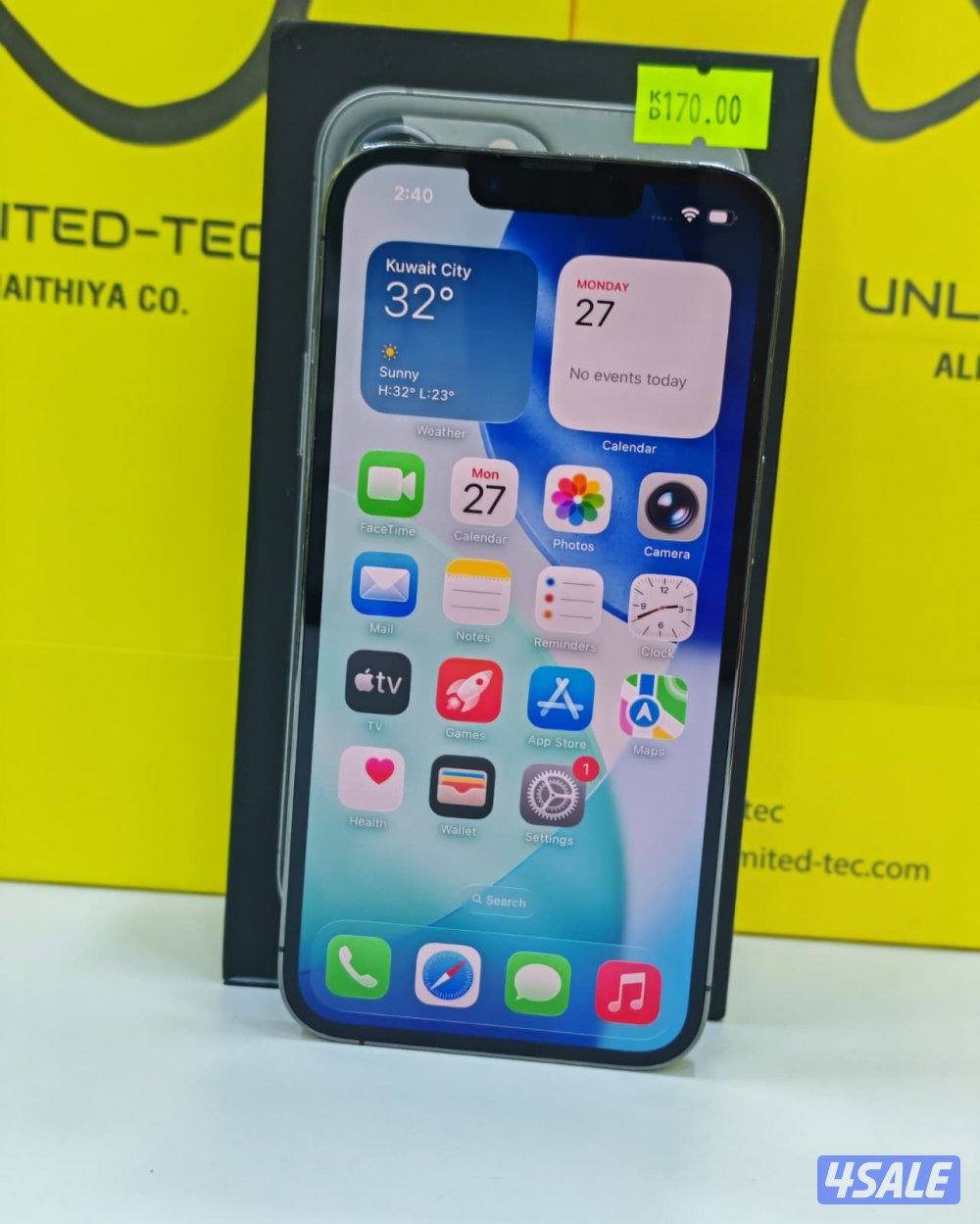 ايفون13برو–512جيجابايت–رمادي–iPhone13Pro–512GB–Gray–used–like–new6