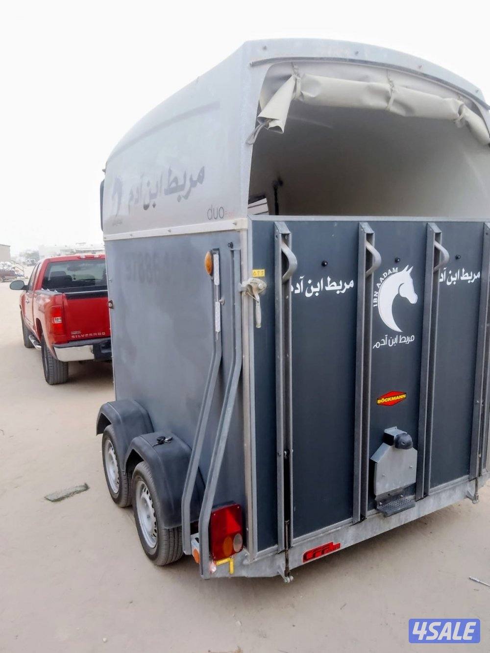 نقل خيل جميع مناطق الكويت باسعار مناسبة - عربانة حديثة الصنع1