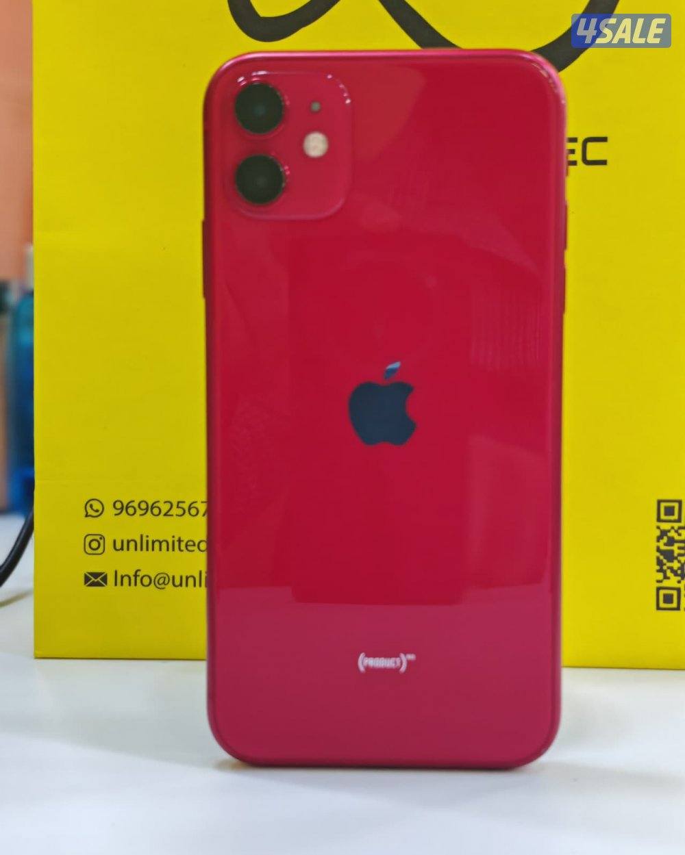 ايفون 11 – 128 جيجابايت – أحمر – iPhone 11 – 128GB – Red – Used like0