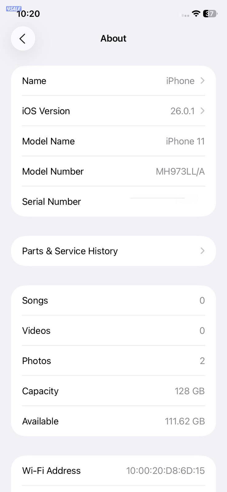 ايفون 11 – 128 جيجابايت – أحمر – iPhone 11 – 128GB – Red – Used like3