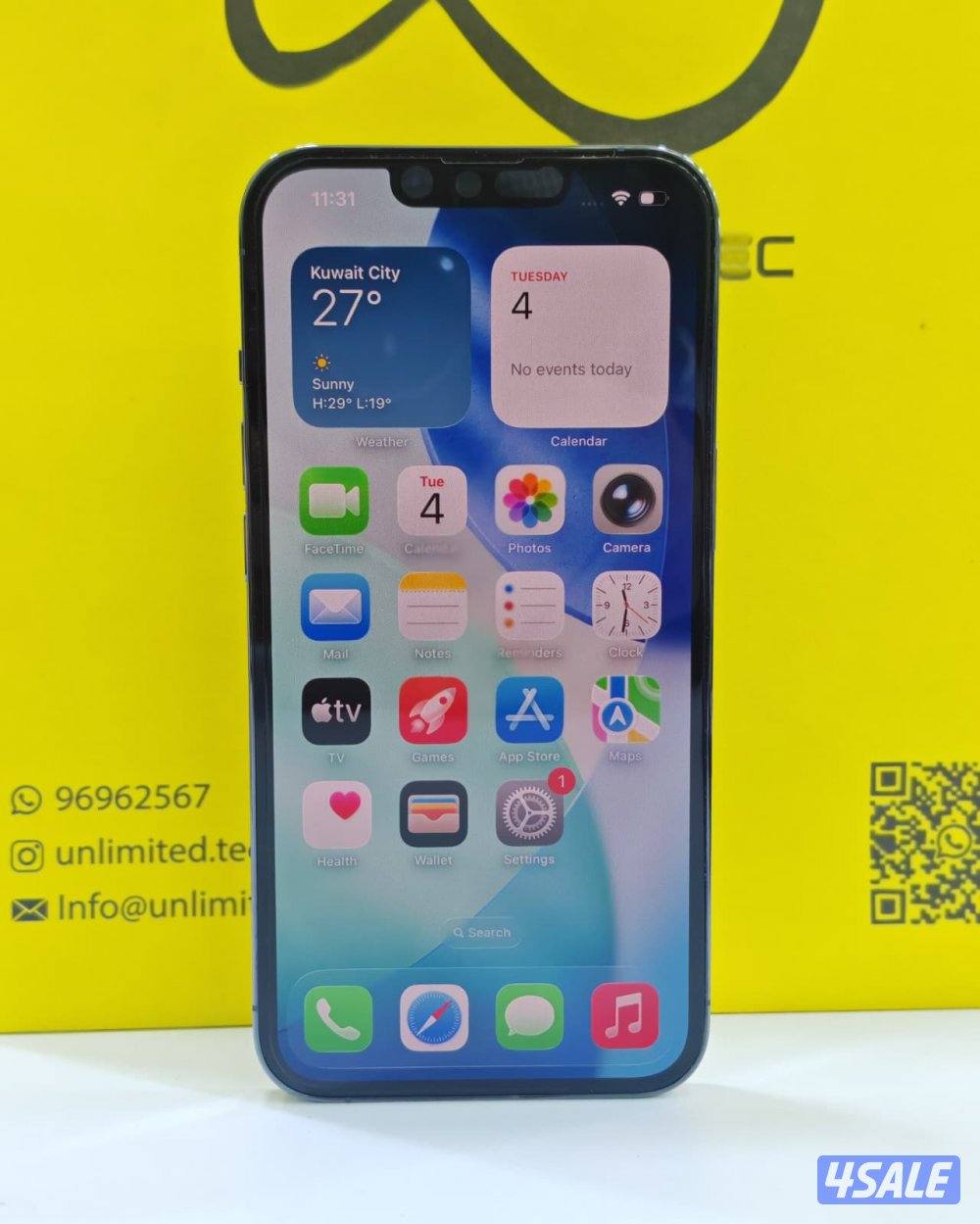 ايفون 13 برو – 256 جيجابايت – أزرق – iPhone 13 Pro – 256GB – Blue – U6