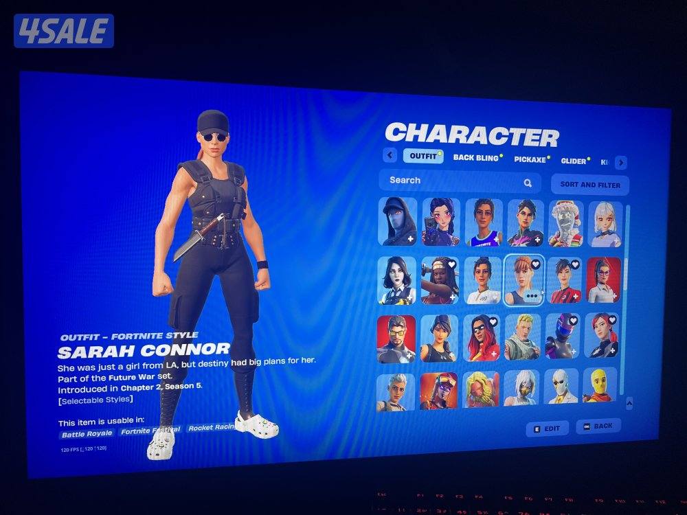 حساب فورت نايت ترافيس سكوت + ايكونك اكس الهلوين ايبك اساسي كامل مضمون2