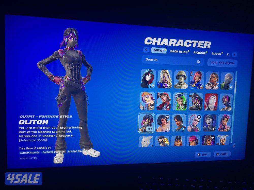 حساب فورت نايت ترافيس سكوت + ايكونك اكس الهلوين ايبك اساسي كامل مضمون3