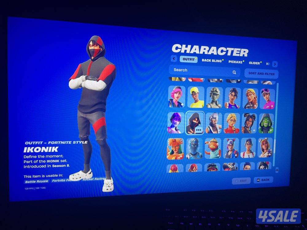 حساب فورت نايت ترافيس سكوت + ايكونك اكس الهلوين ايبك اساسي كامل مضمون5