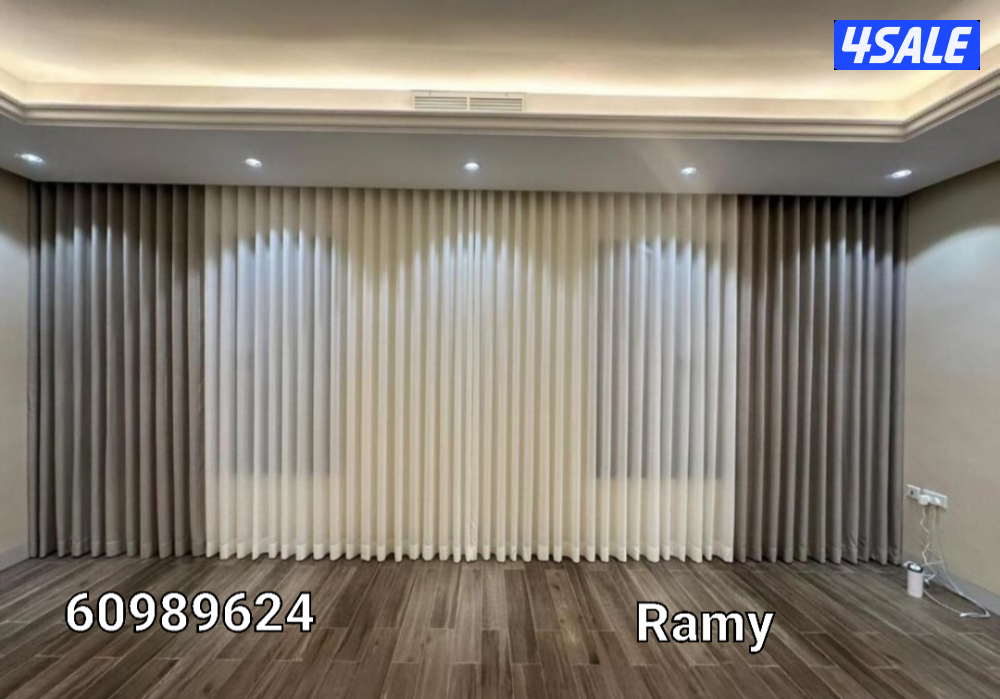 تفصال ستائر فندقي وستائر ويفي وستائر رول عازل لشمس ميه وستائر امريكي2