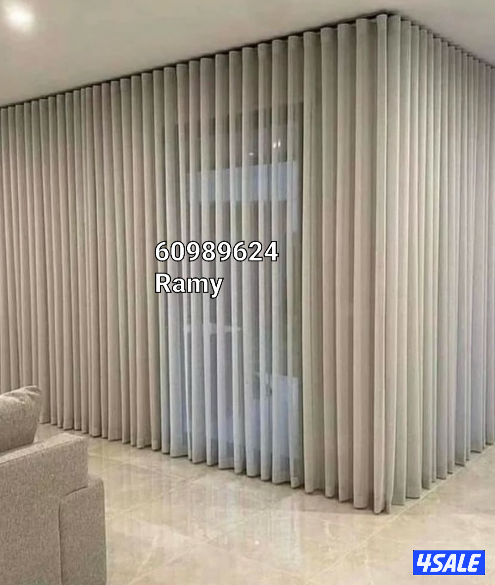 تفصال ستائر فندقي وستائر ويفي وستائر رول عازل لشمس ميه وستائر امريكي9