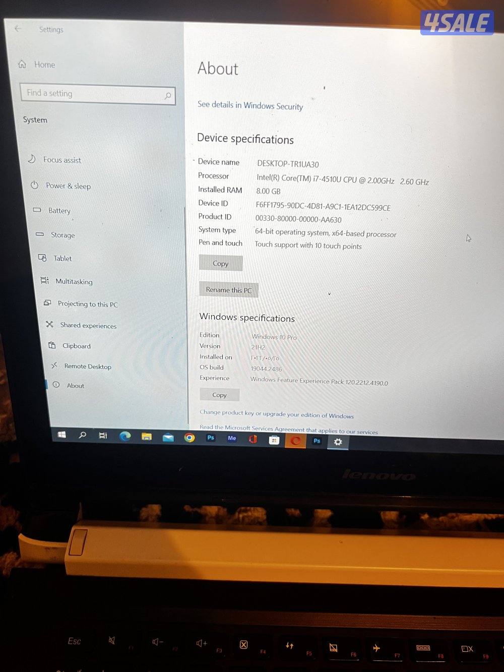 لابتوب لينوفو كور i7 مع شاشة تعمل باللمس استعمال شخصي2