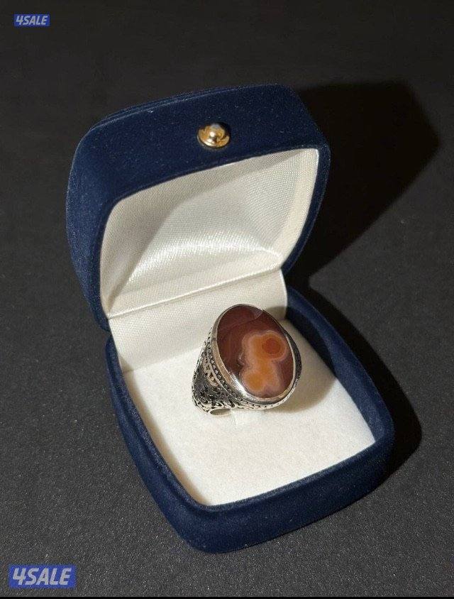 للبيع خاتم عقيق جديد0