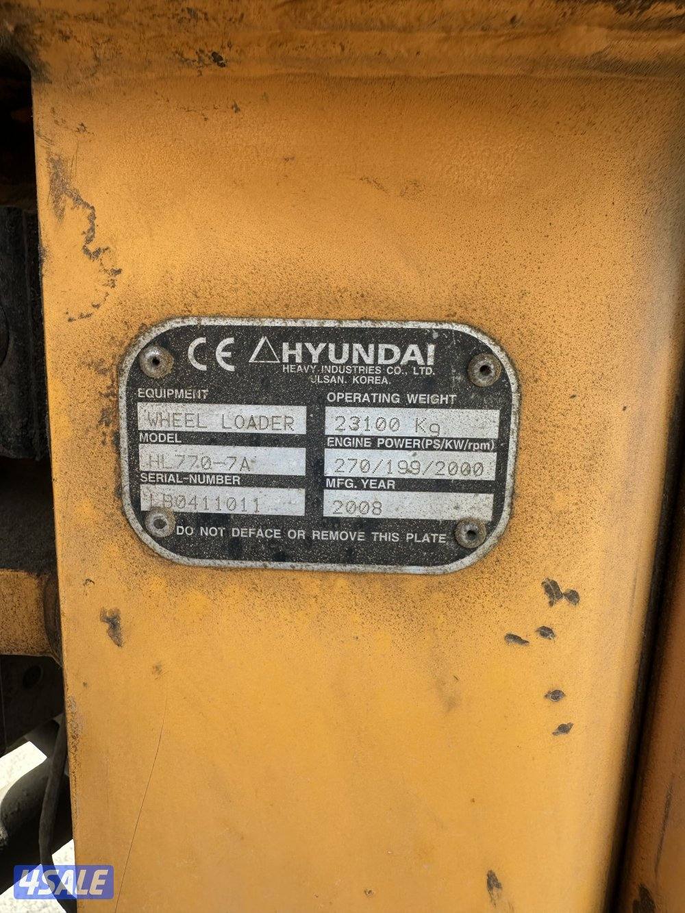 تركتر هونداي 20086