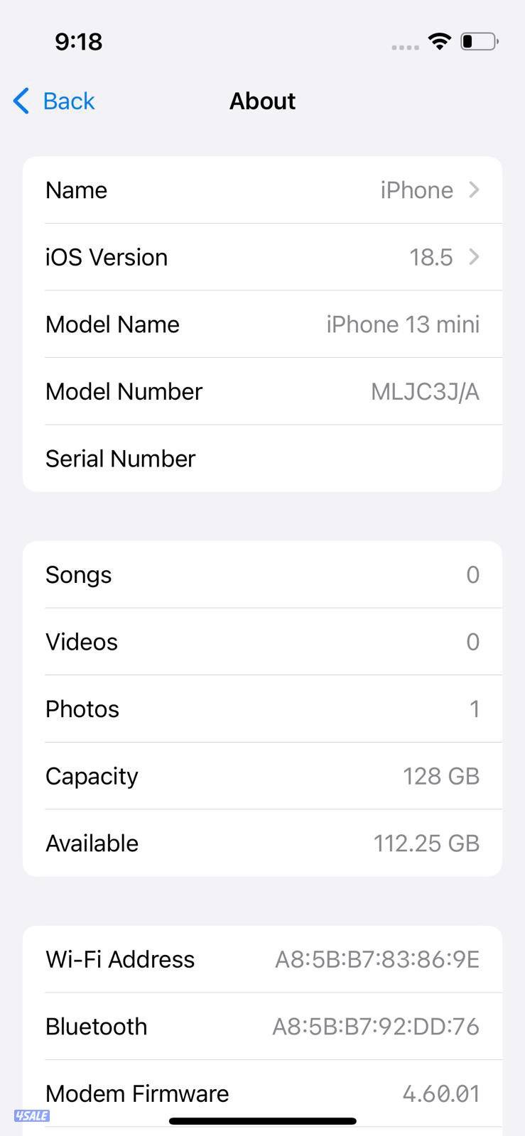 ايفون 13 ميني – 128 جيجا – أسود 79% – iPhone 13 Mini – 128GB – Black8