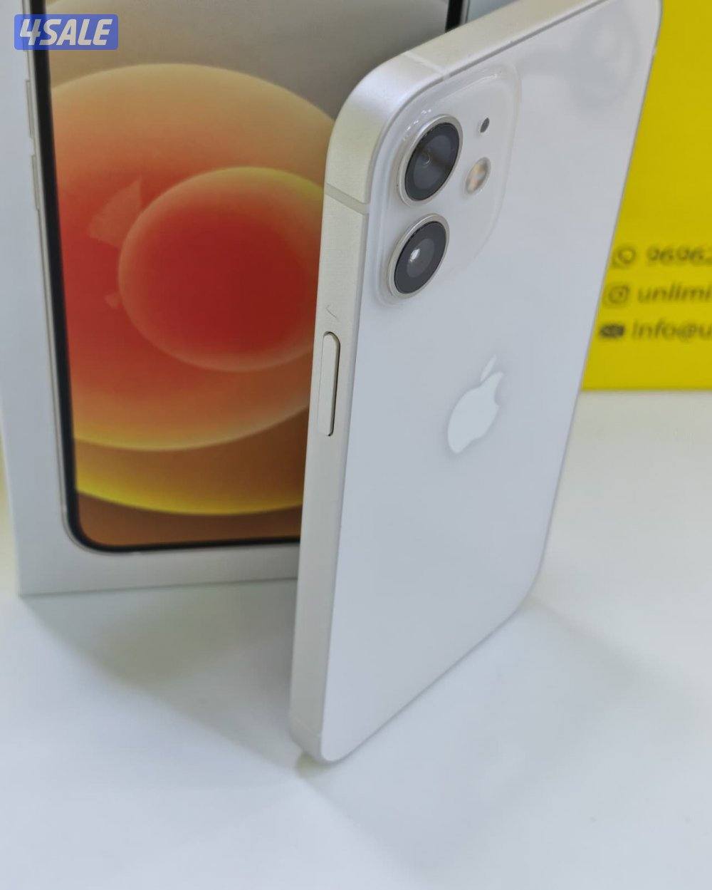 ايفون 12 ميني – 128 جيجا – أبيض – iPhone 12 Mini – 128GB – White 82%3