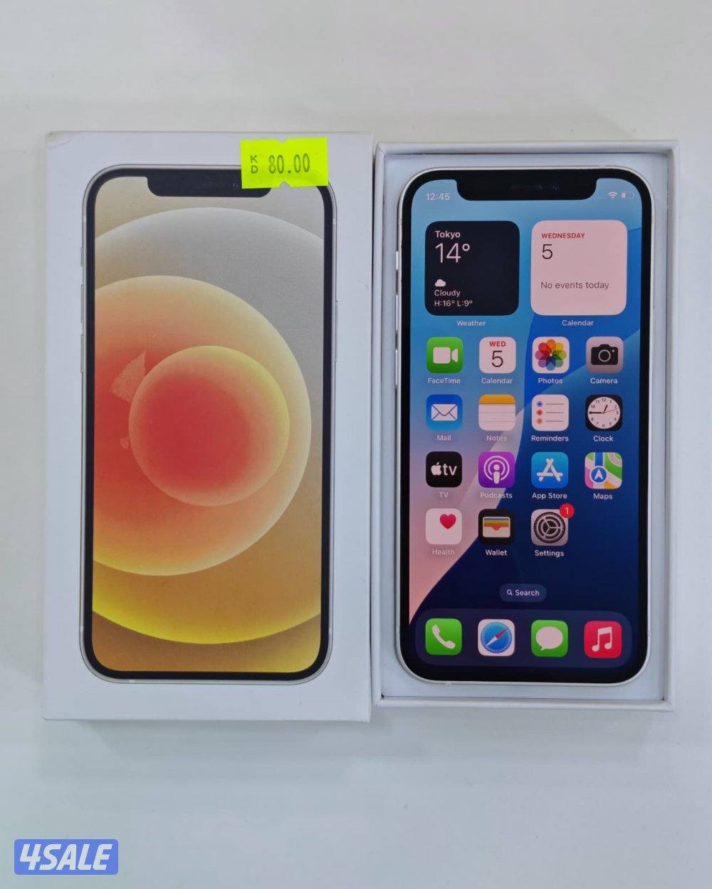 ايفون 12 ميني – 128 جيجا – أبيض – iPhone 12 Mini – 128GB – White 82%7