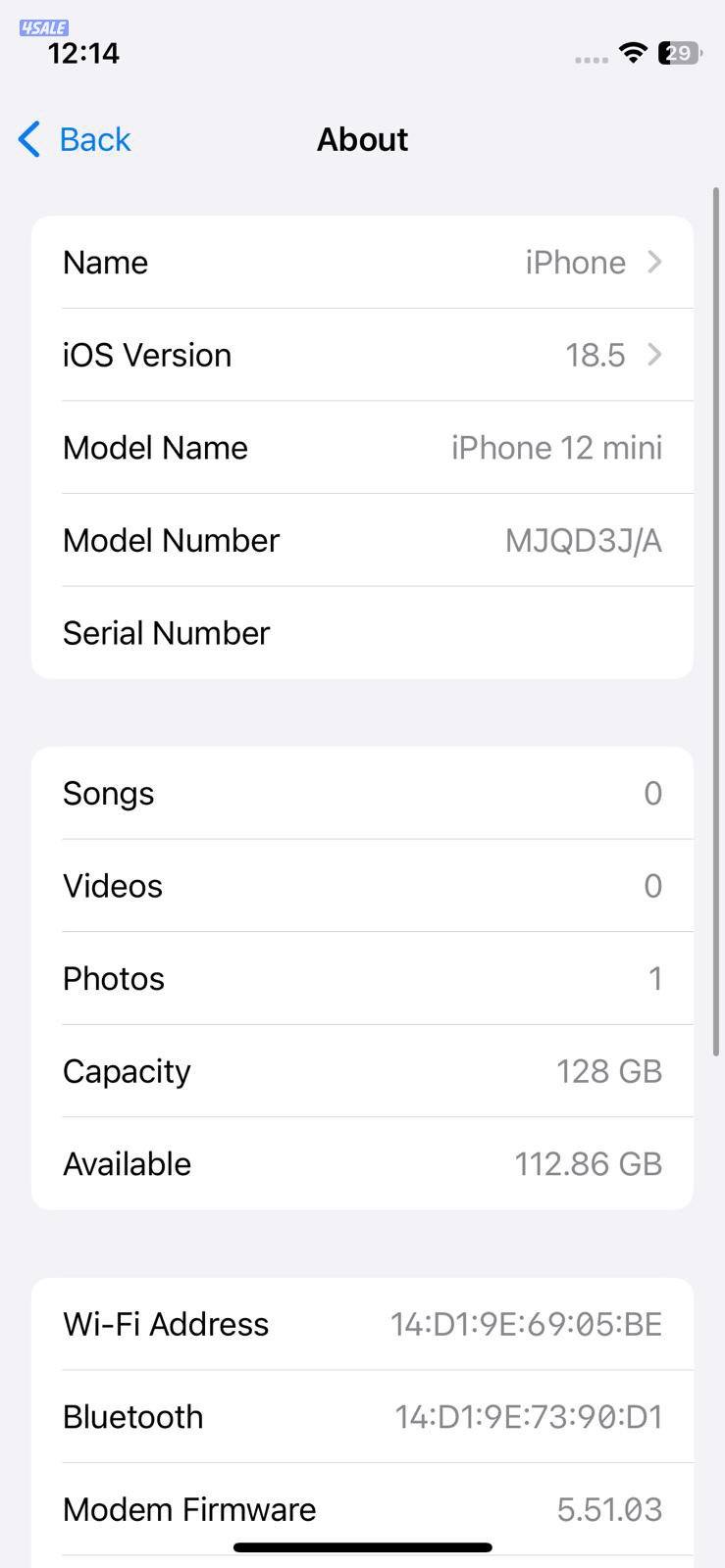 ايفون 12 ميني – 128 جيجابايت – بنفسجي – iPhone 12 Mini – 128GB – Purpl8