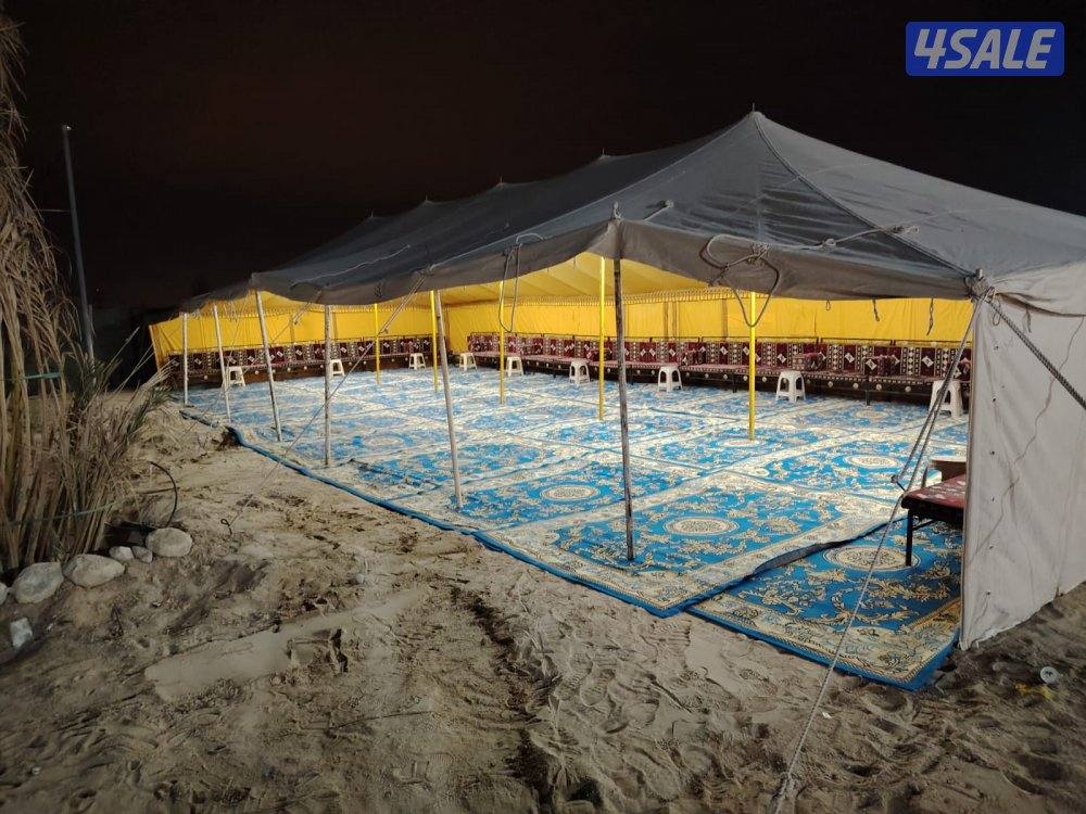 تأجير خيمة بيت شعر كراسي وطاولات غنفات مكيفات0