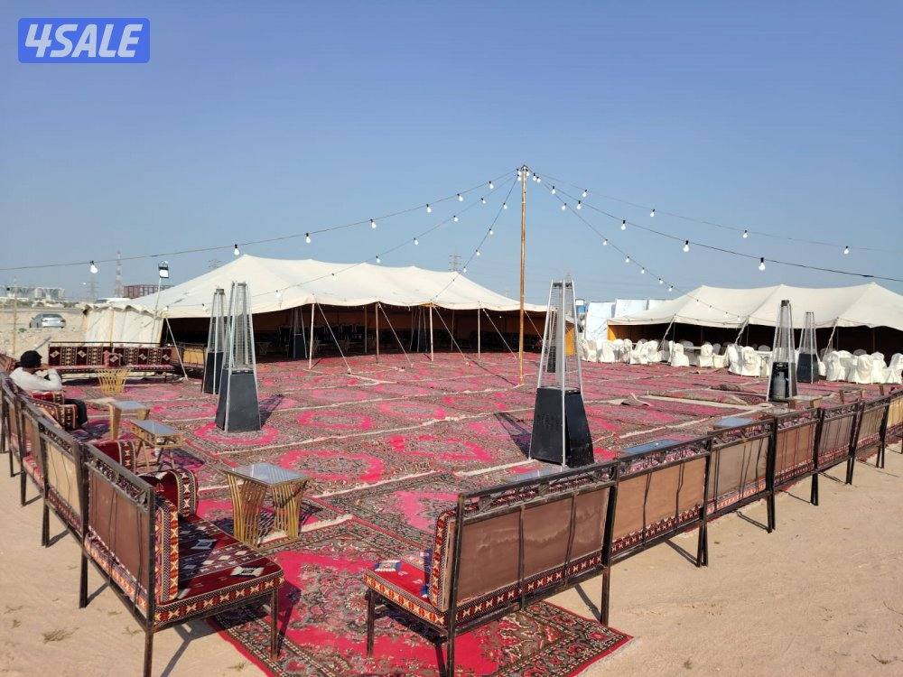 تأجير خيمة بيت شعر كراسي وطاولات غنفات مكيفات1