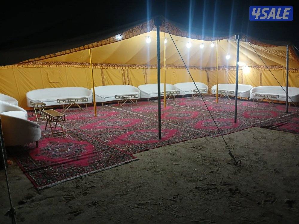 تأجير خيمة بيت شعر كراسي وطاولات غنفات مكيفات5