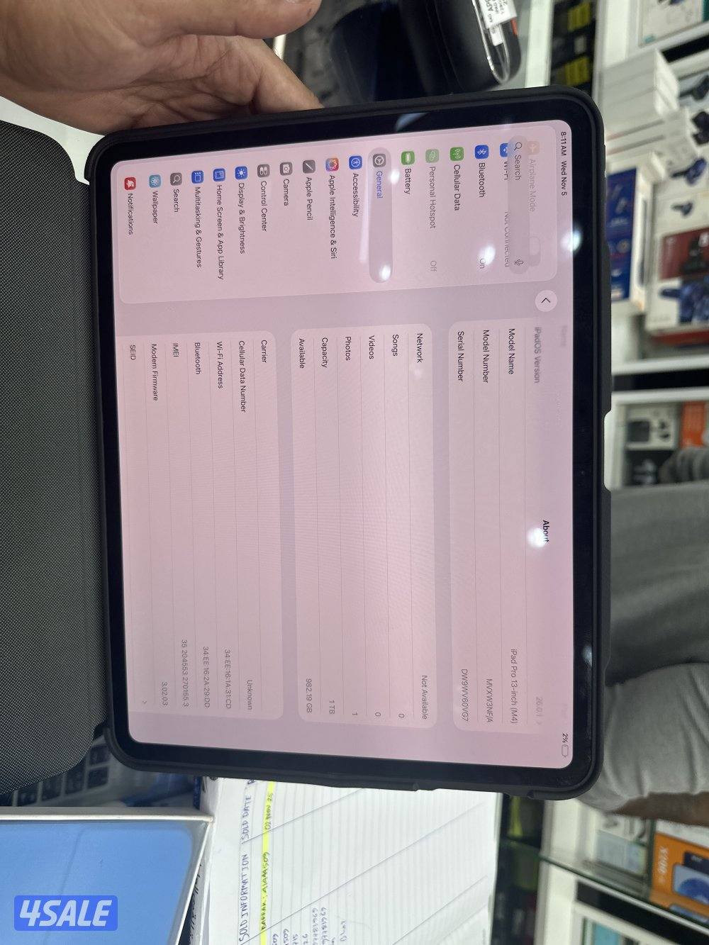 Ipad pro M4 1TB 13 inch0