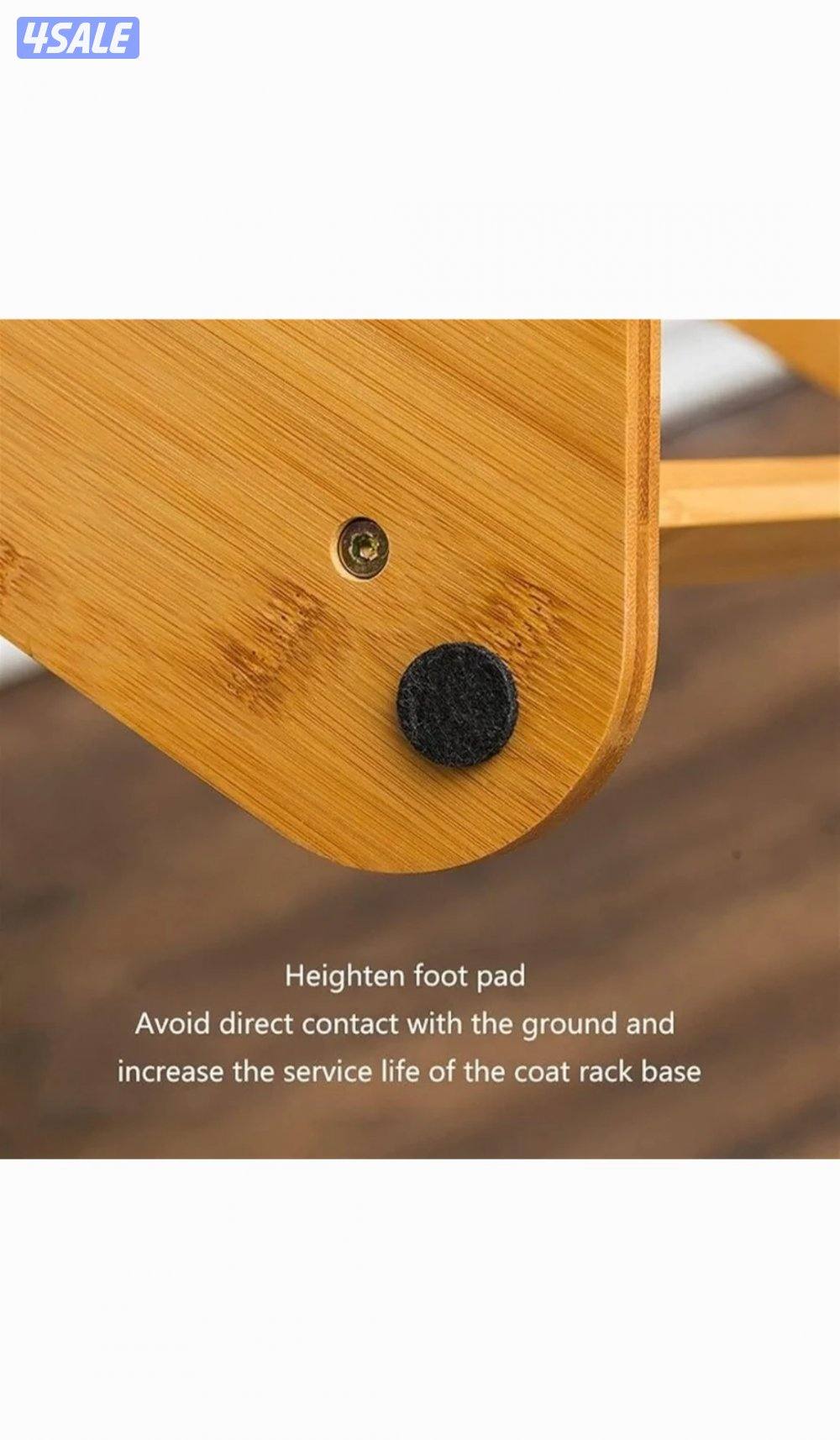 🪵 علاقة ملابس خشبية بثلاث طوابق4