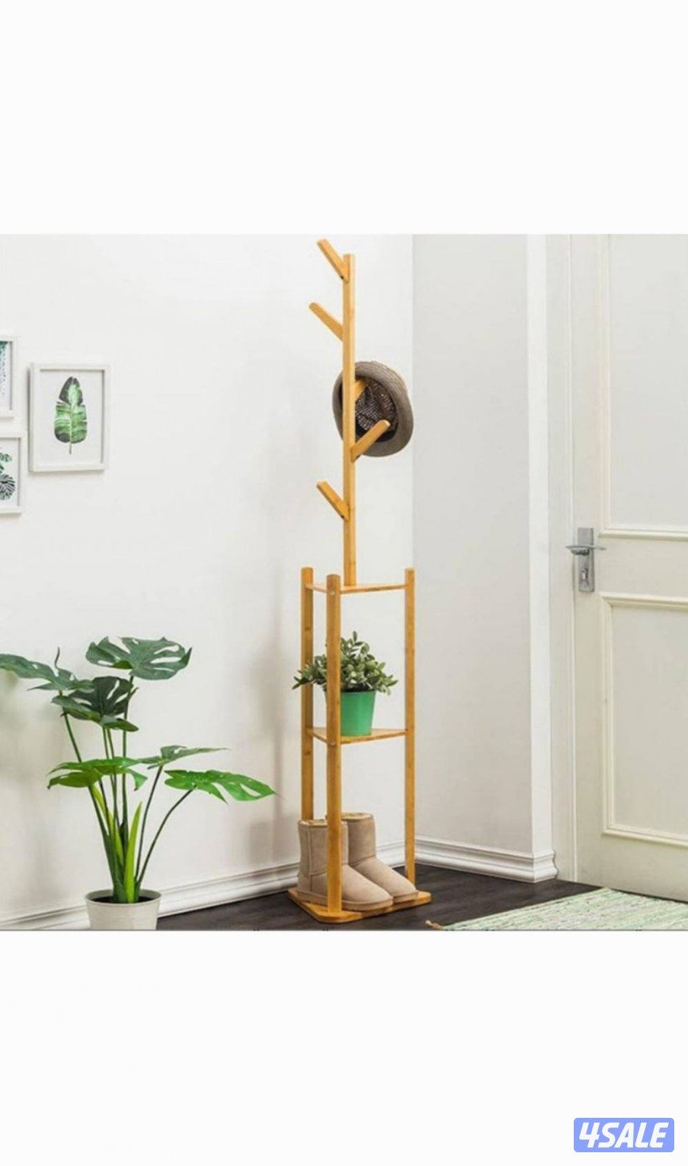 🪵 علاقة ملابس خشبية بثلاث طوابق7