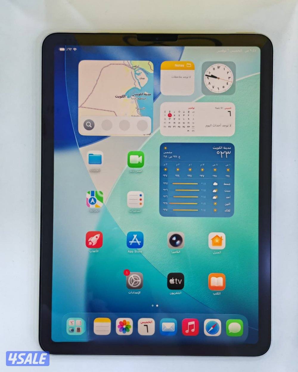 ايباد اير – 64 جيجا – فضي iPad Air – 64GB – Silver – Wi-Fi – Used0