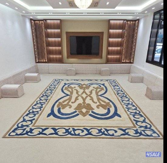 مساند ضهر سجاد سعودي و تركي نقشات حفر يدوي تركيب فني2