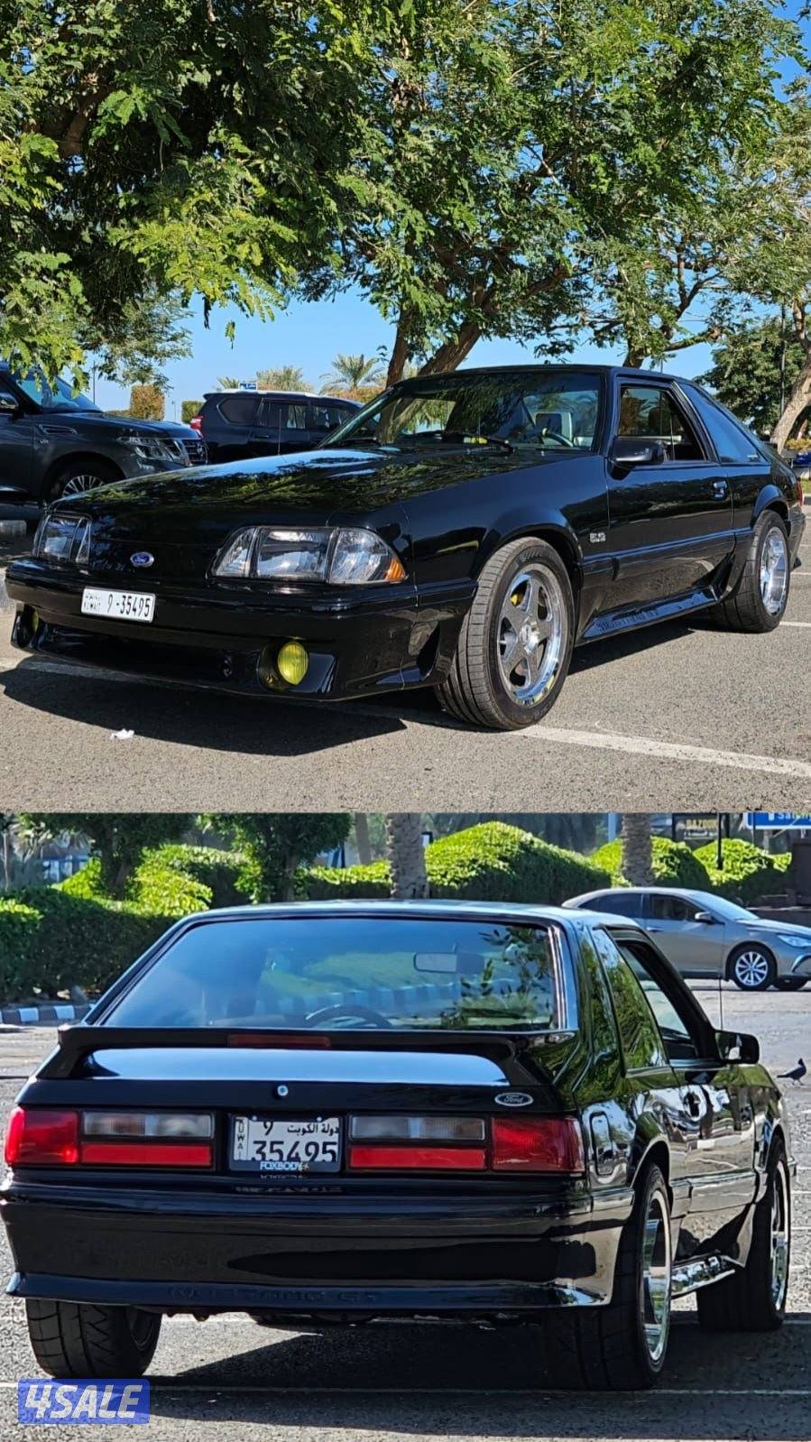 فورد موستنج ١٩٩١ قير عادي . مجدد بالكامل . تواير جديده +رنقات SVE0