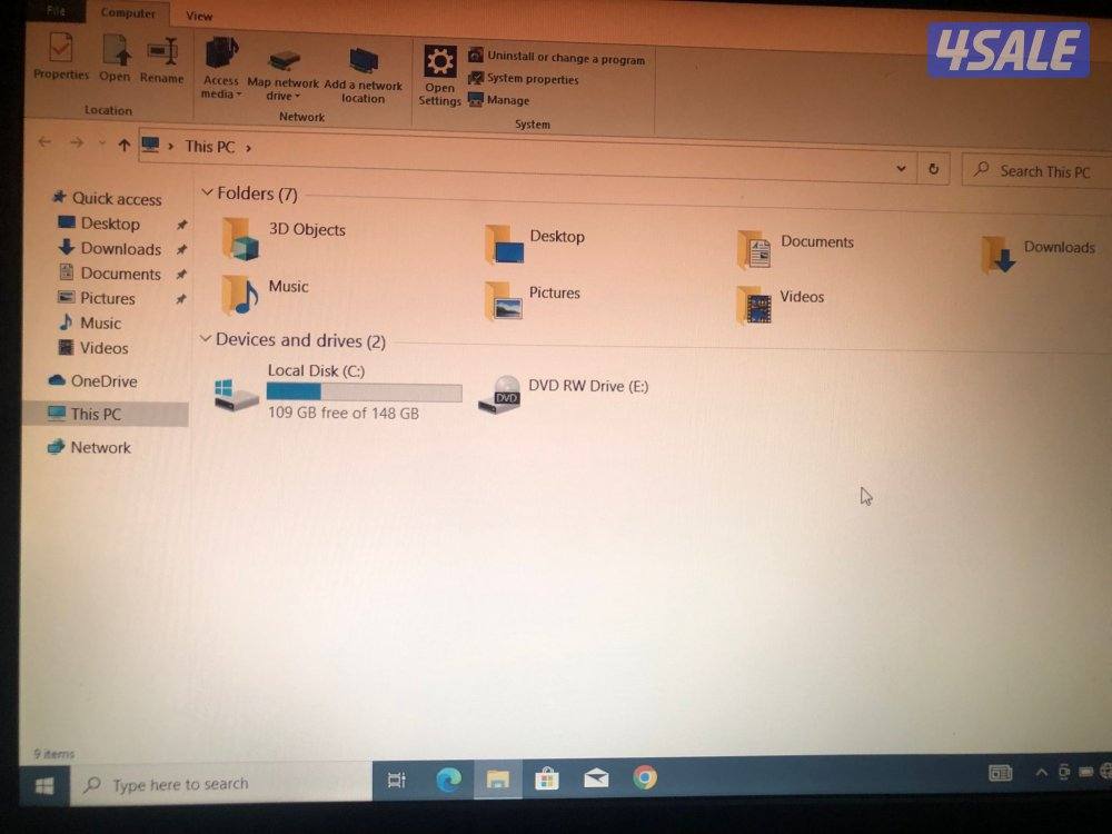 لابتوب lenovo نظيييف9