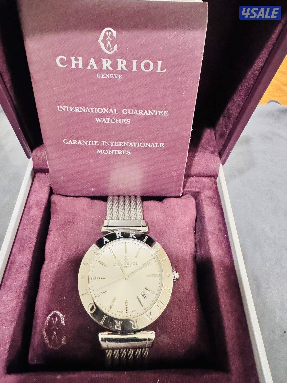 Made in swiss Charriol 40 mm st steel cable watch Alexander C2