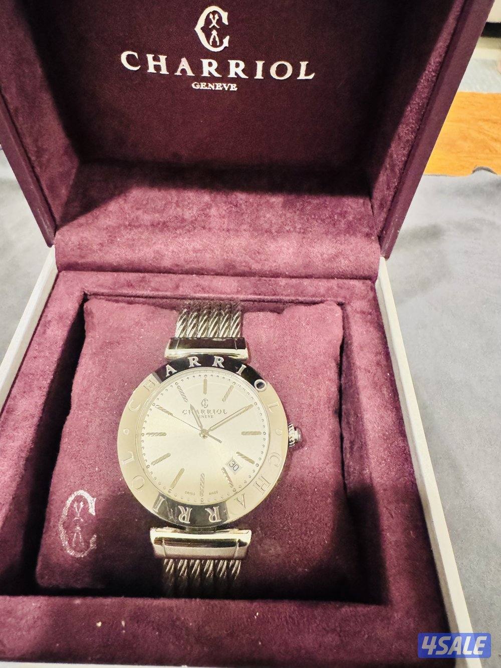 Made in swiss Charriol 40 mm st steel cable watch Alexander C5