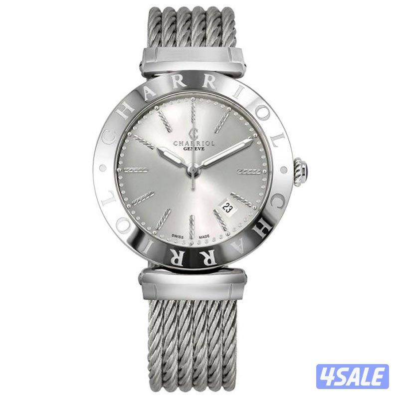 Made in swiss Charriol 40 mm st steel cable watch Alexander C6