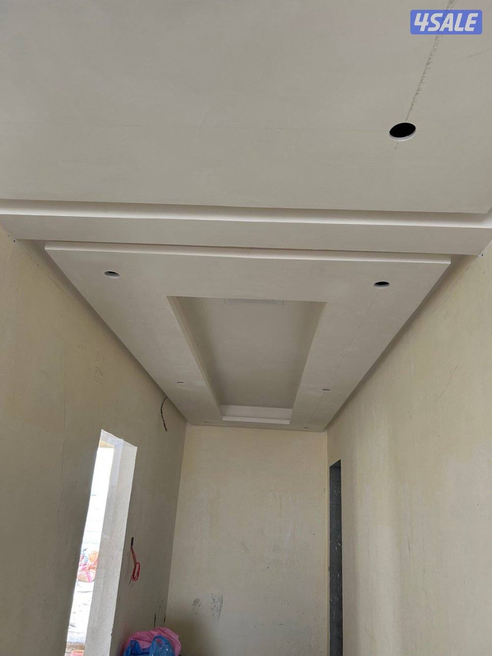 معلم جپسم بورد سيمنت بورد ديكور جپس تركيب بديل خشب قطان3