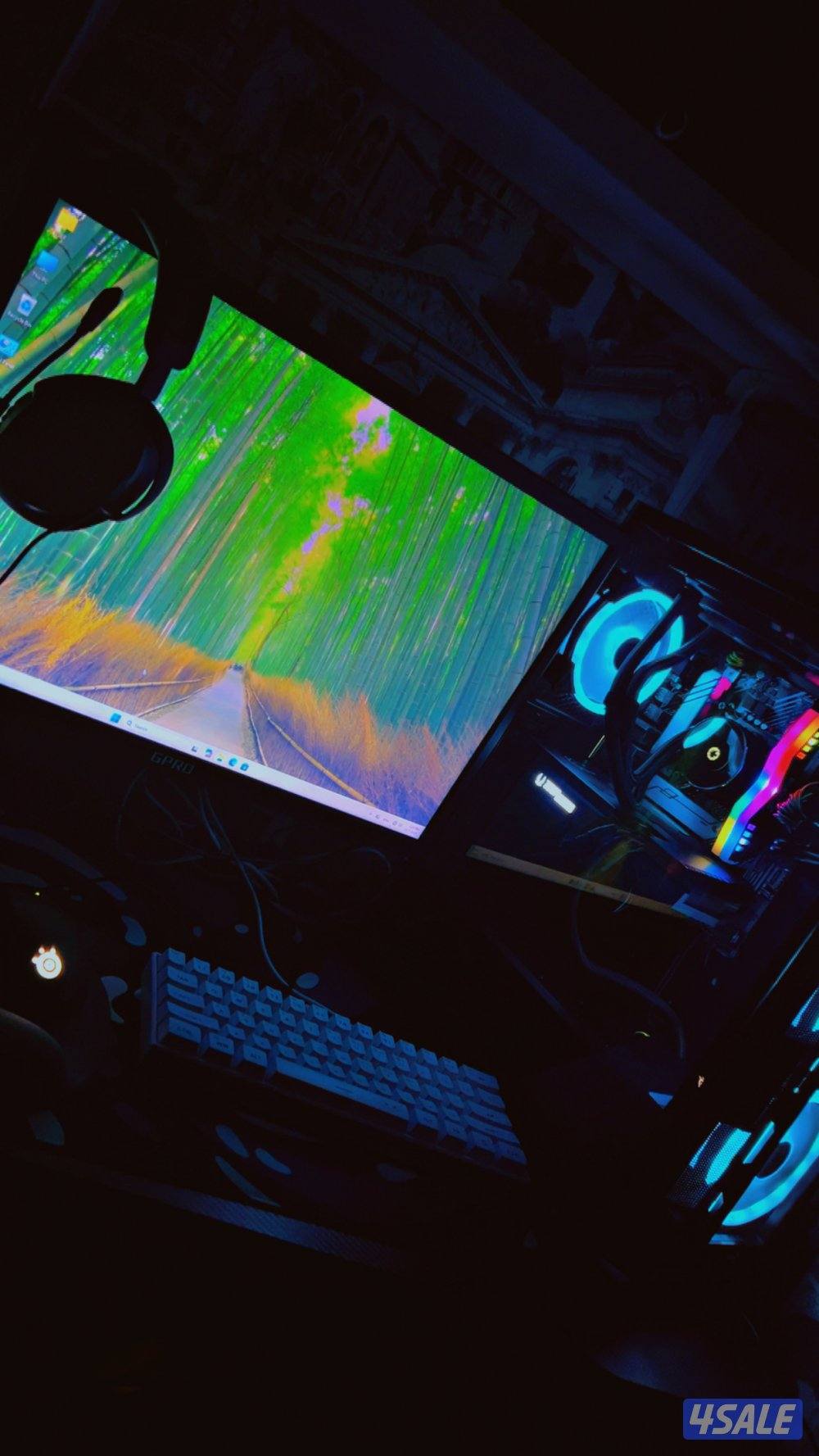 سيت اب كامل معا شاشة كرت 3060ti RTX كل اغراضه وياه2