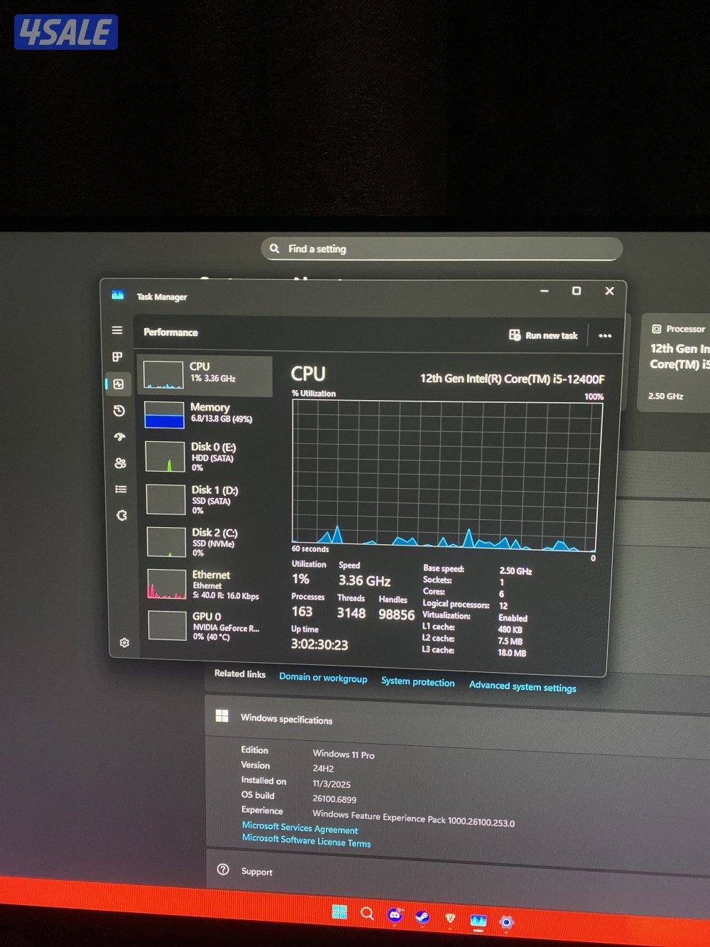 بيسي قوي جداً اغلب الالعاب ٢٠٠ فريم جديد نظيف جداً pc لك خاطر دق3