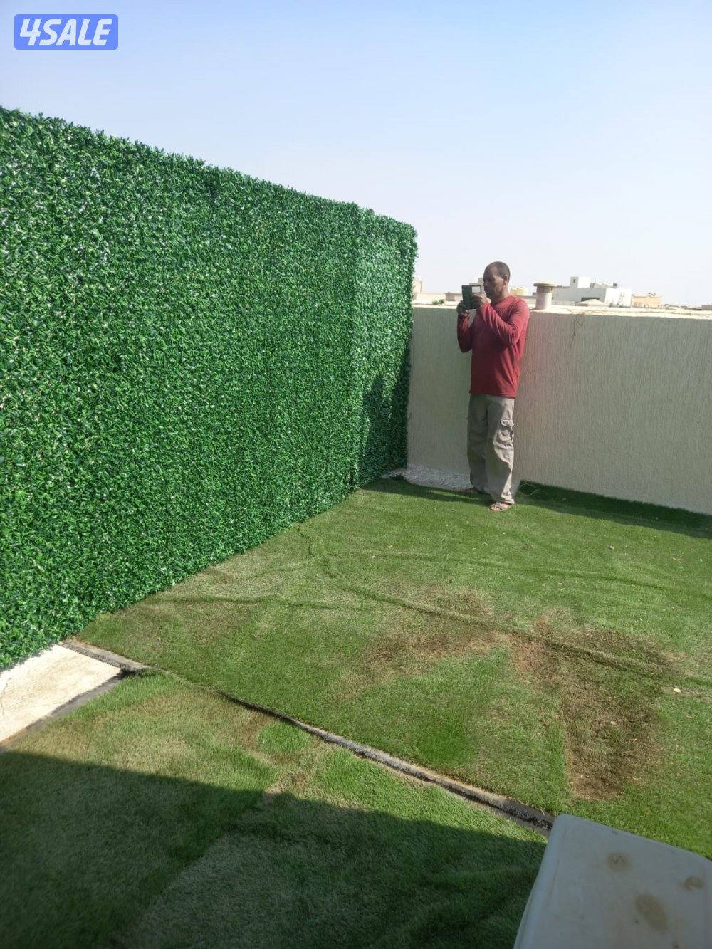 تنسيق حدائق تركيب تيل صناعي وطبيعي تركيب سور تركي4
