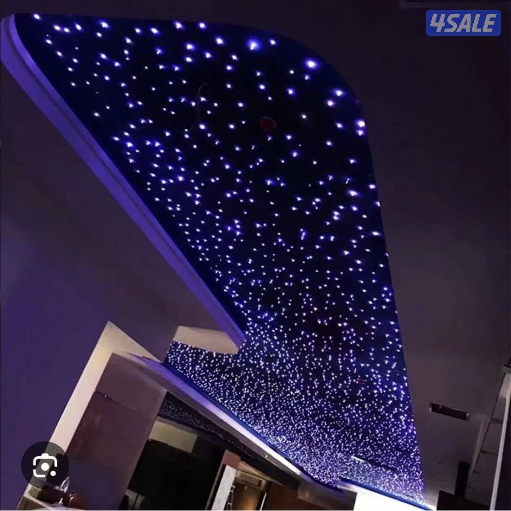 fiber optic light bed room hall and swimming pool1