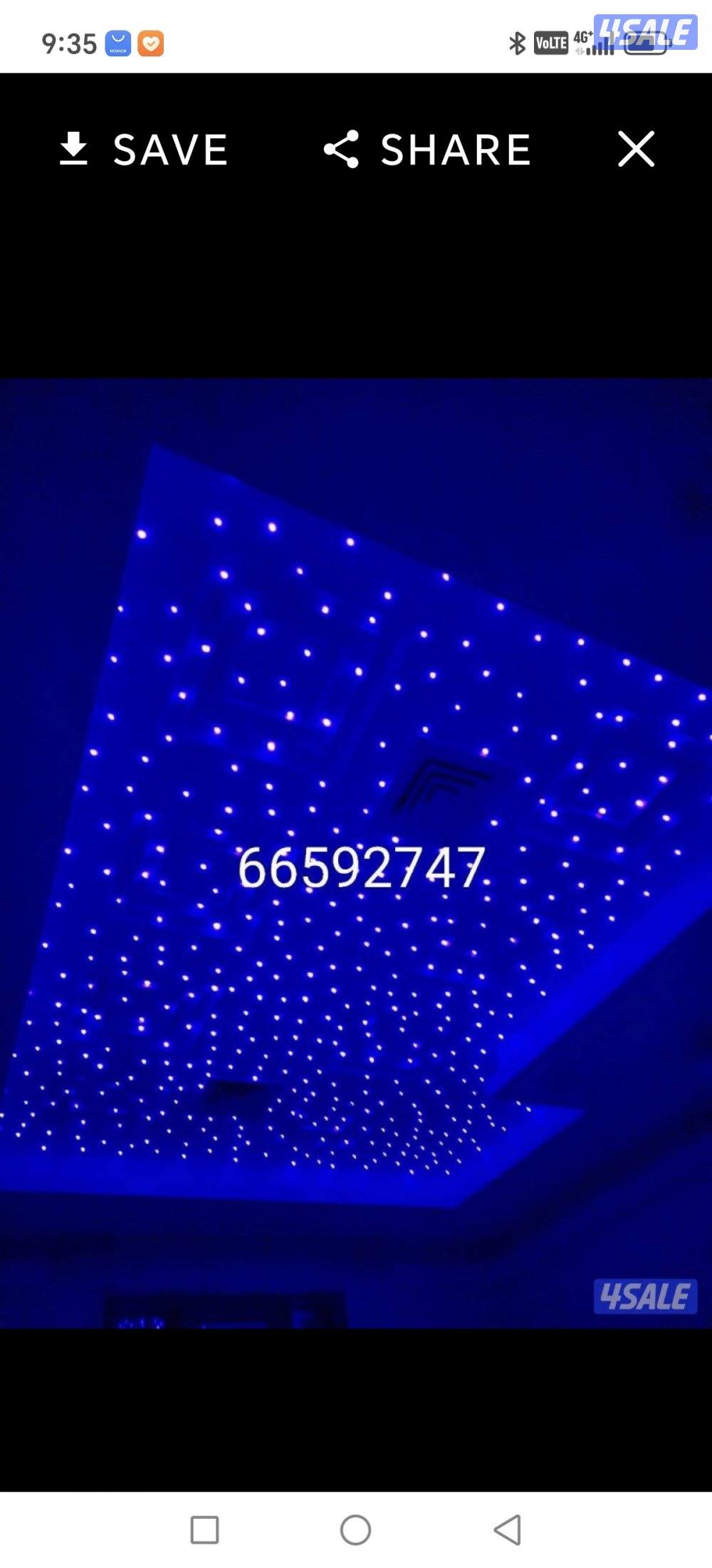 fiber optic light bed room hall and swimming pool7