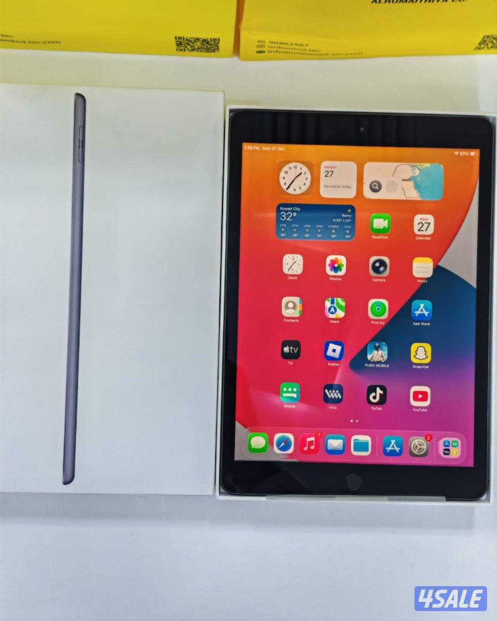 ايباد8 32 جيجابايت رمادي iPad 8th Gen 32GB Gray Used like new9