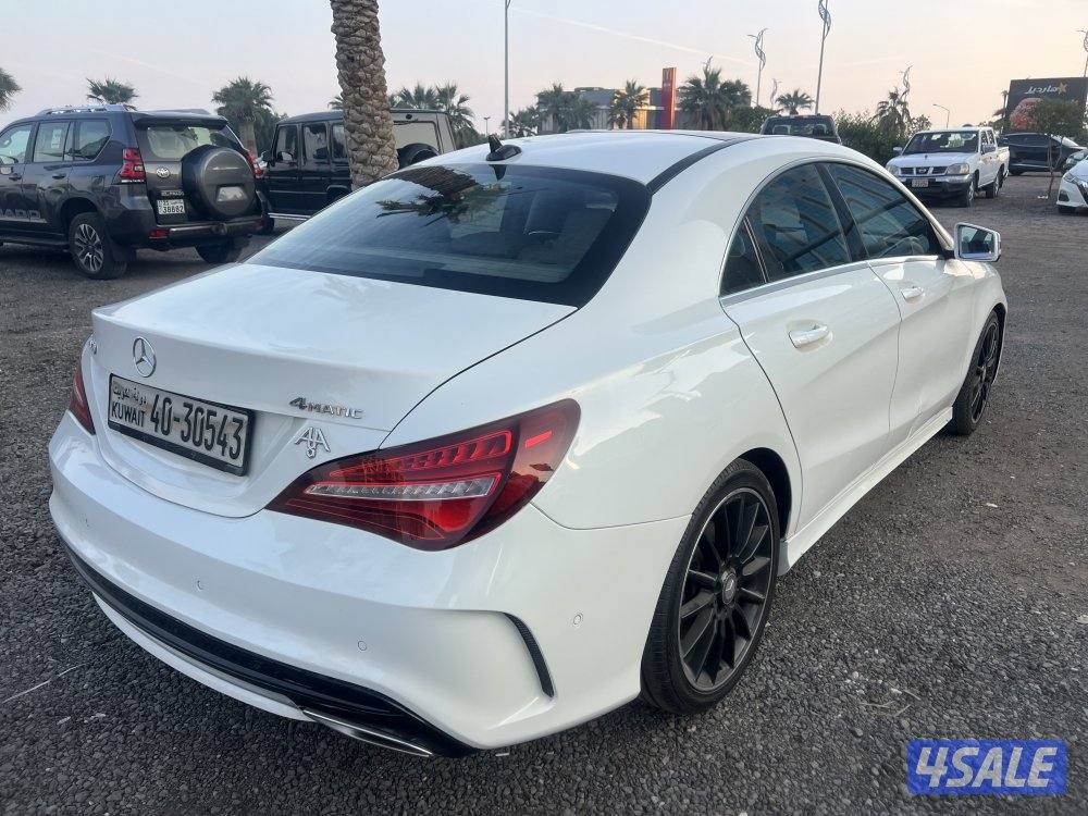 مرسيدس CLA 250 ابيض 2017 صبغ وكاله بحاله ممتازه6