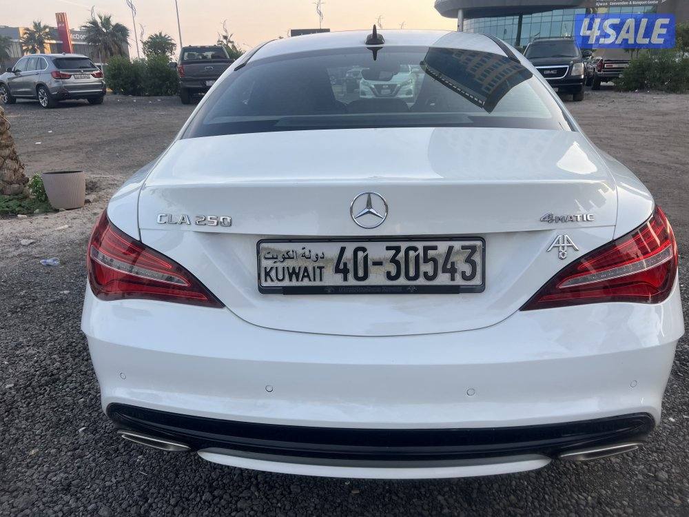 مرسيدس CLA 250 ابيض 2017 صبغ وكاله بحاله ممتازه7