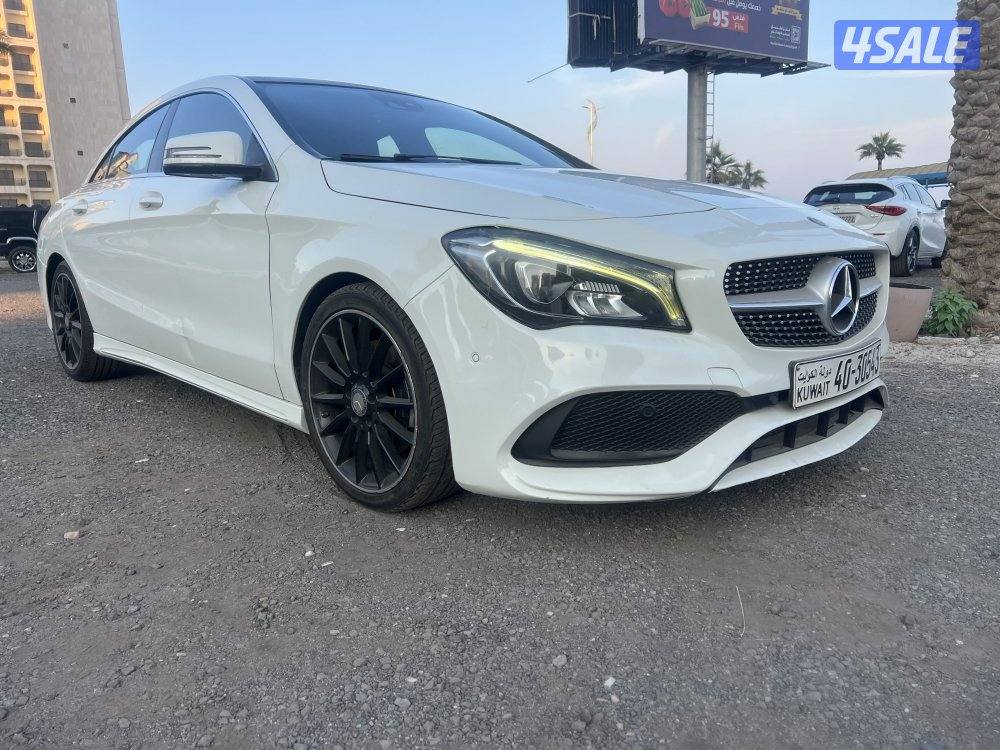 مرسيدس CLA 250 ابيض 2017 صبغ وكاله بحاله ممتازه8