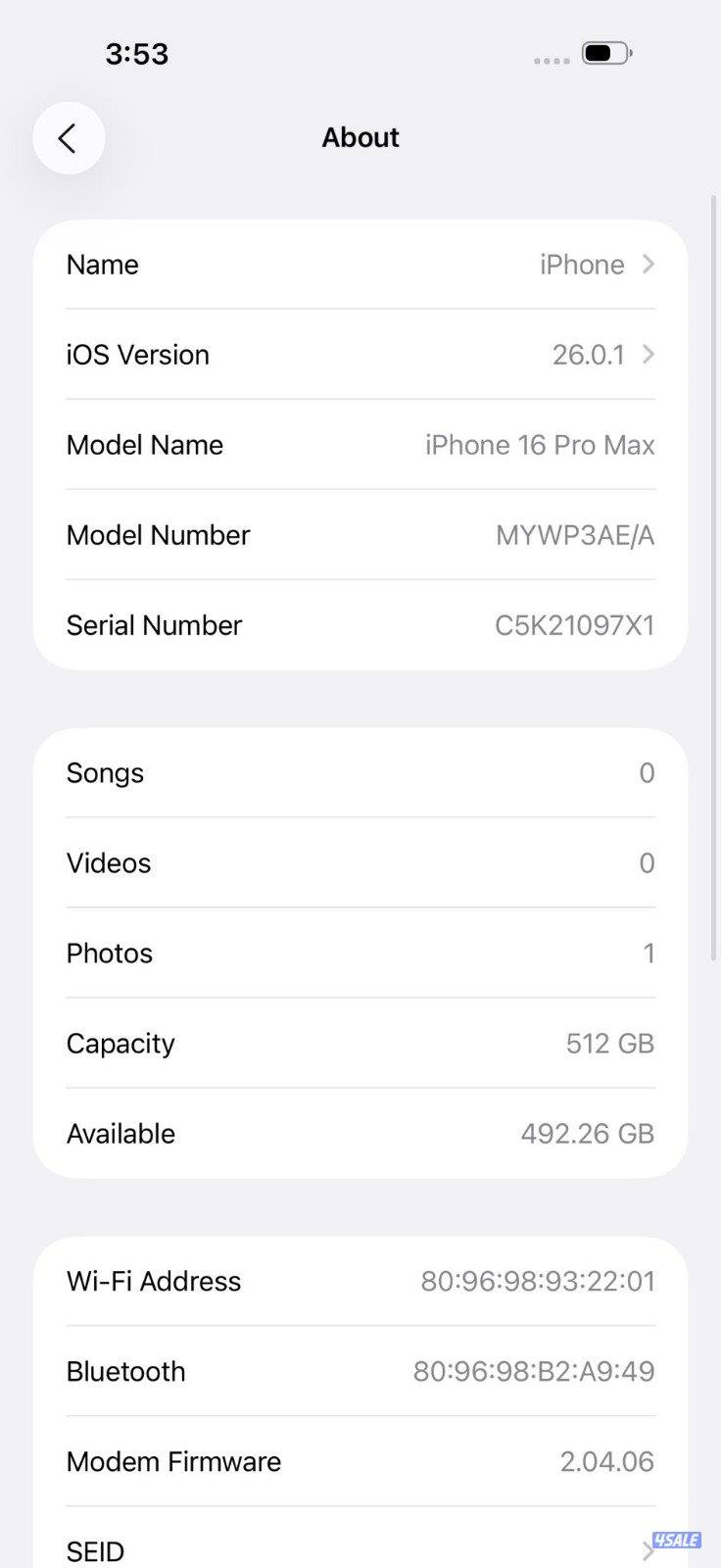 ايفون 16 برو ماكس 512 جيجا تيتانيوم iPhone 16 Pro Max 512GB Natural2