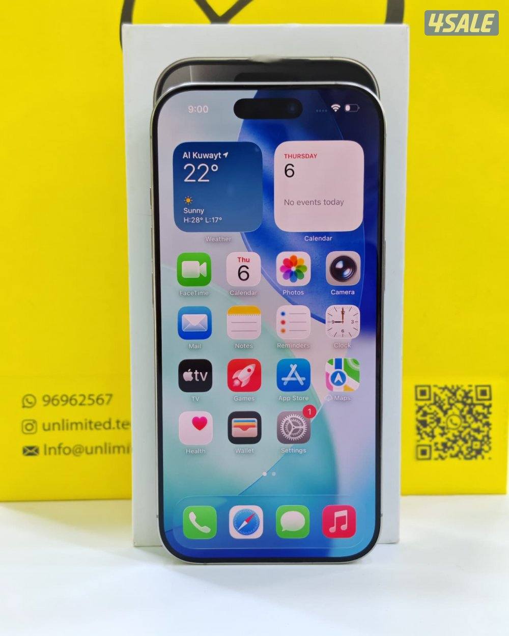 ايفون 16 برو ماكس 512 جيجا تيتانيوم iPhone 16 Pro Max 512GB Natural9