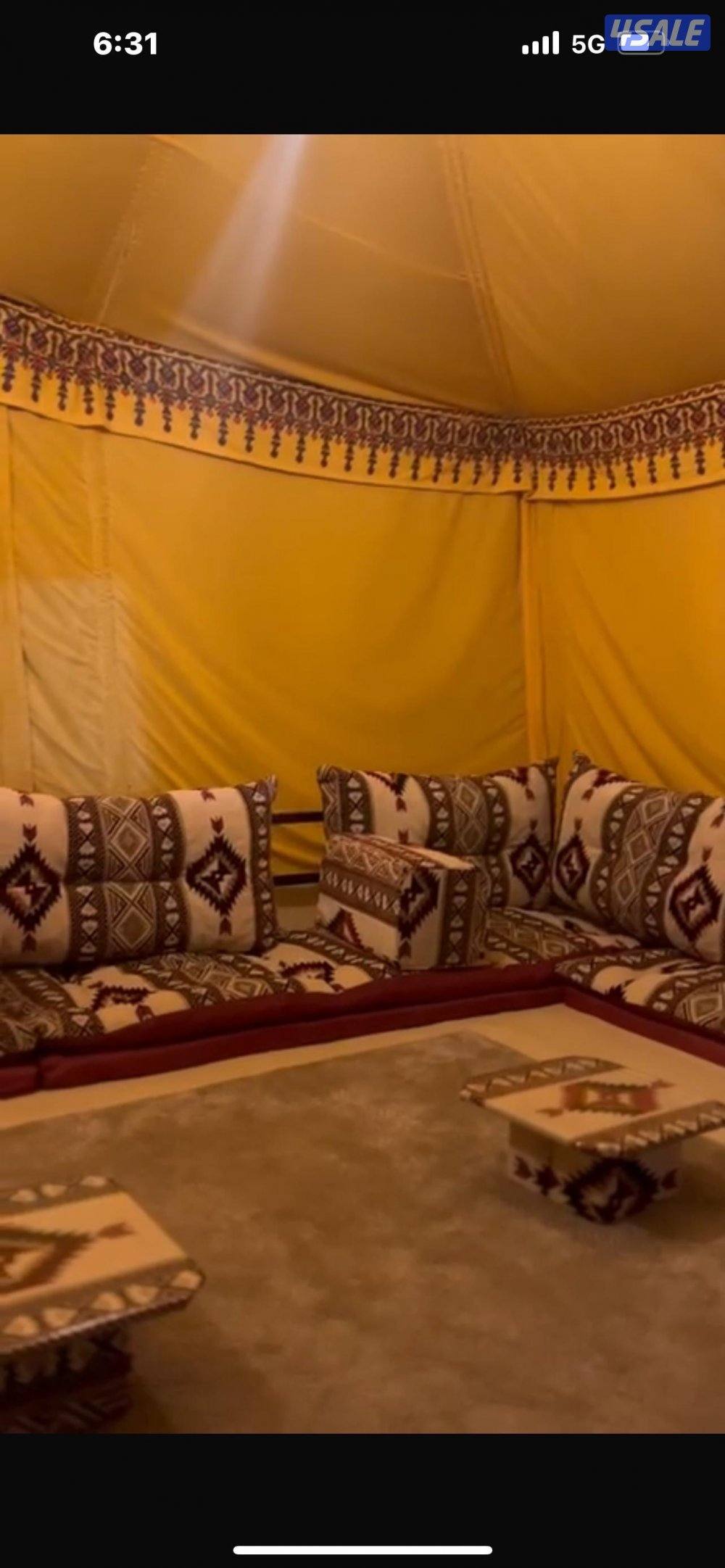 مخيم كاامل للبيع استخدام مووسم واحد فقط كل شي جديد4