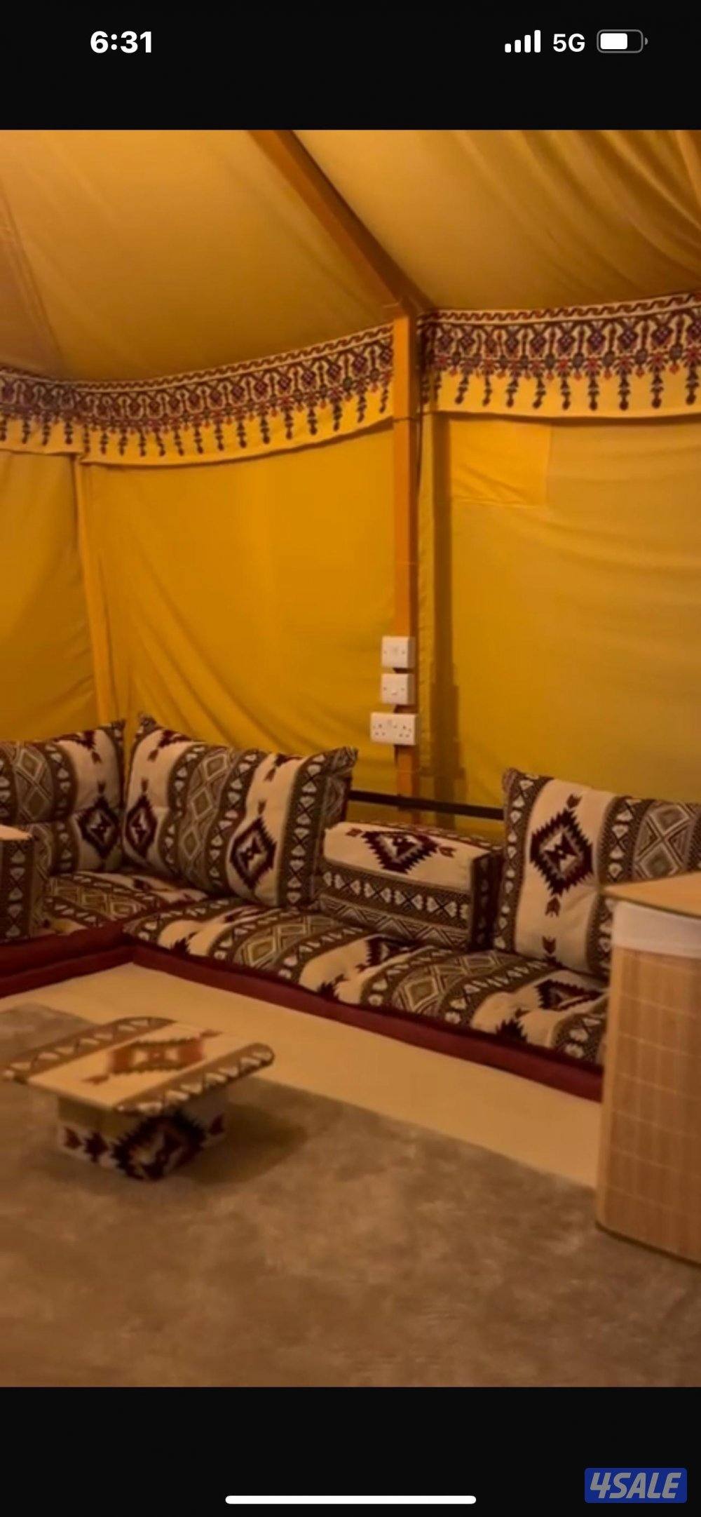 مخيم كاامل للبيع استخدام مووسم واحد فقط كل شي جديد5