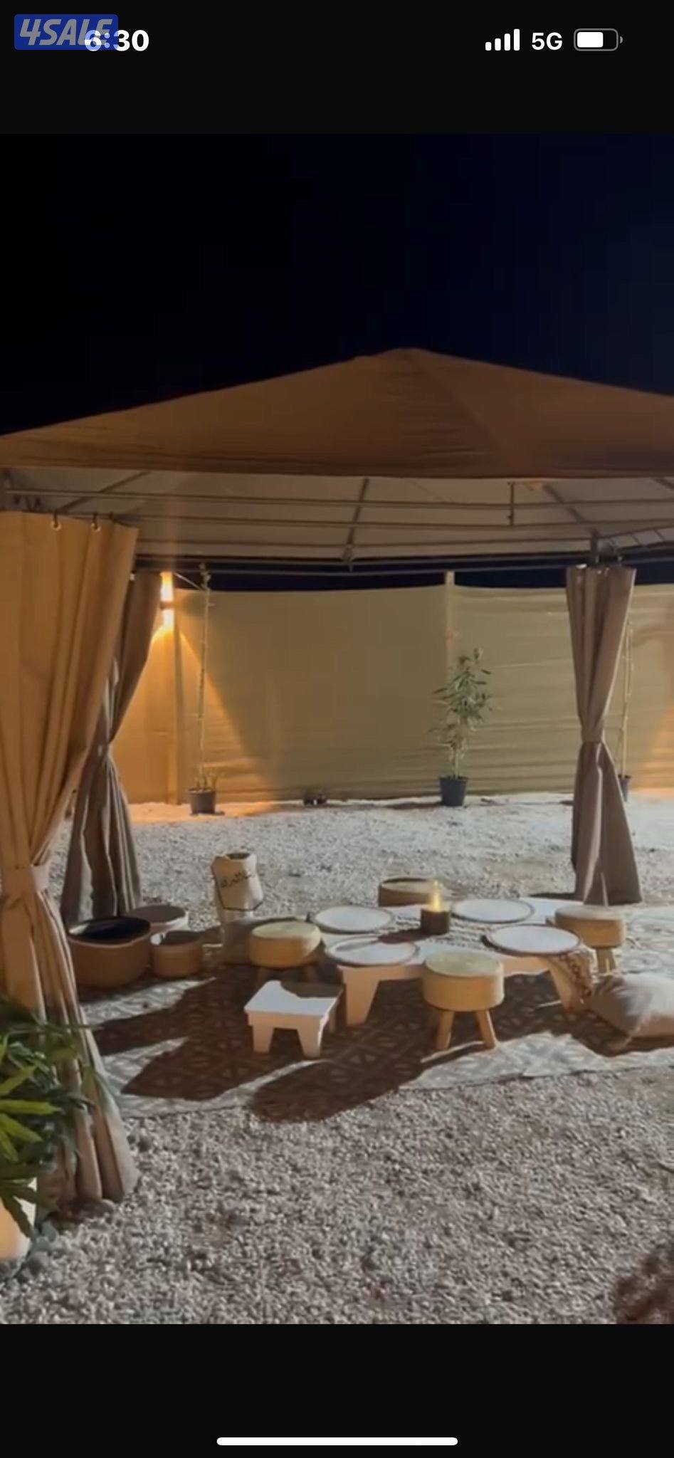 مخيم كاامل للبيع استخدام مووسم واحد فقط كل شي جديد8