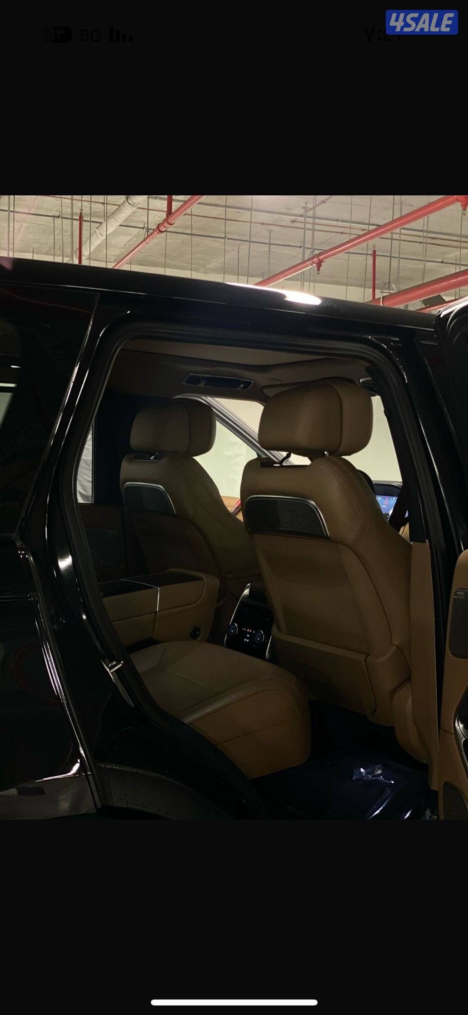 رنج روفر اوتو باي اجرافي مديل ٢٠٢٢ ماشي ٣٤الف اسود داخل تان3