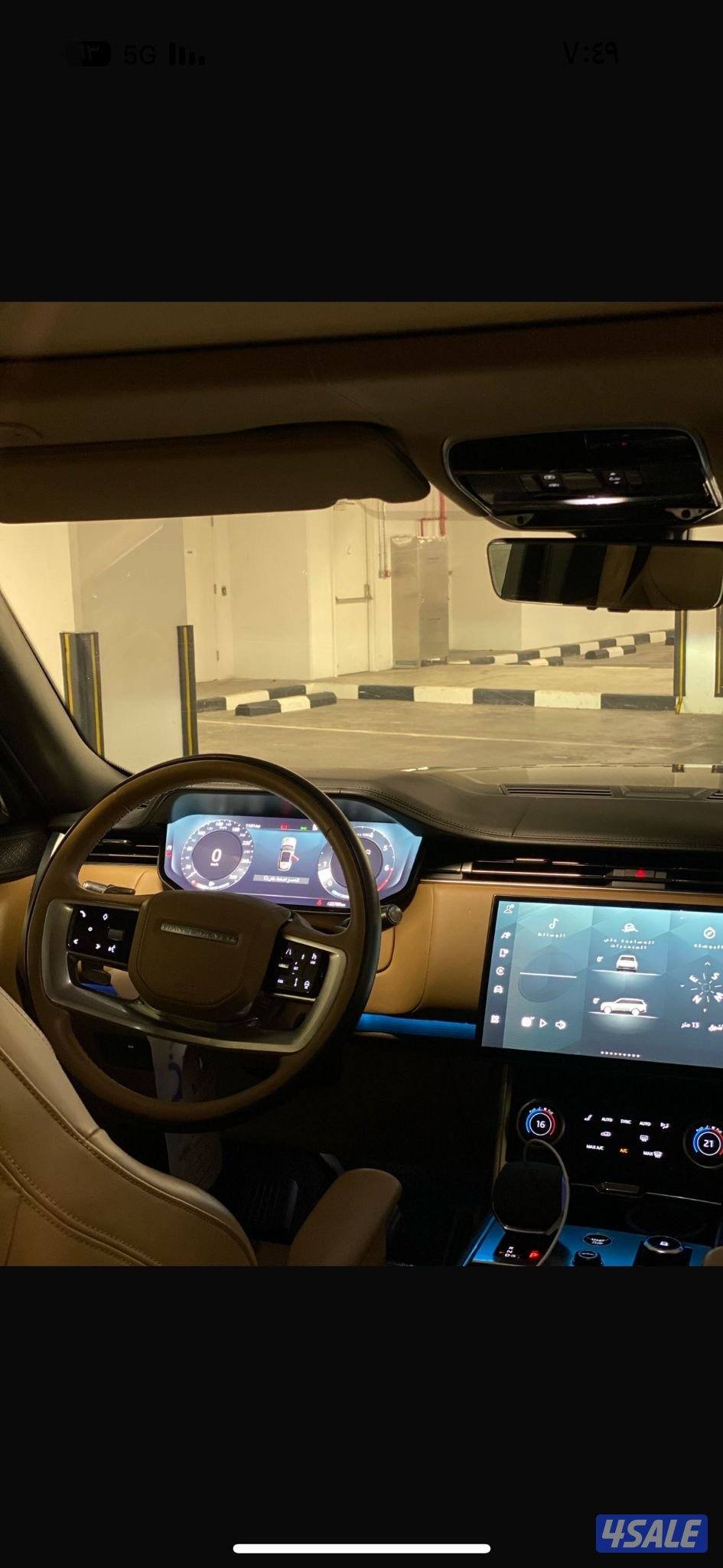 رنج روفر اوتو باي اجرافي مديل ٢٠٢٢ ماشي ٣٤الف اسود داخل تان4