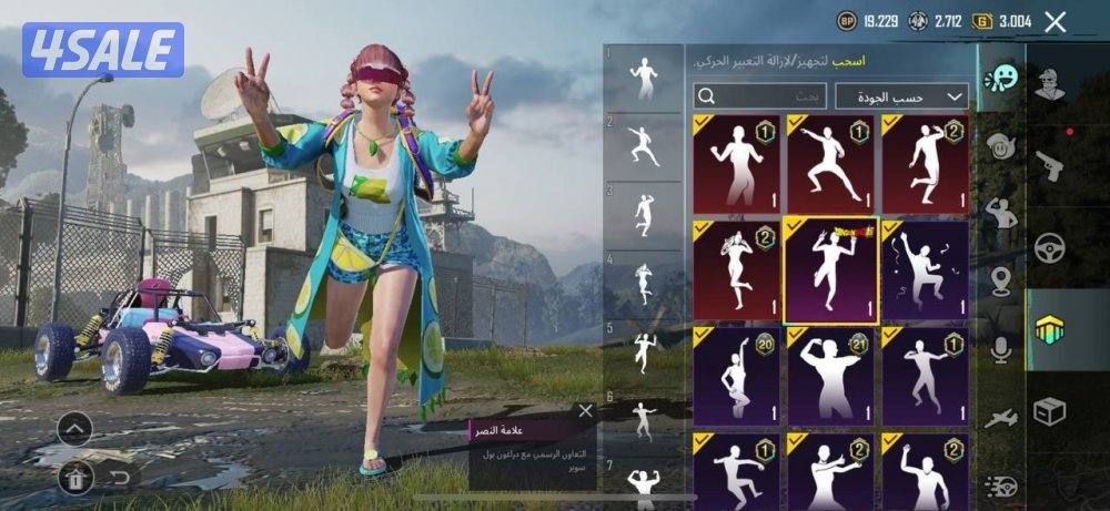 حسابات ببجي منوعه ~ مثك وسكن الليمونة🍋🍸4