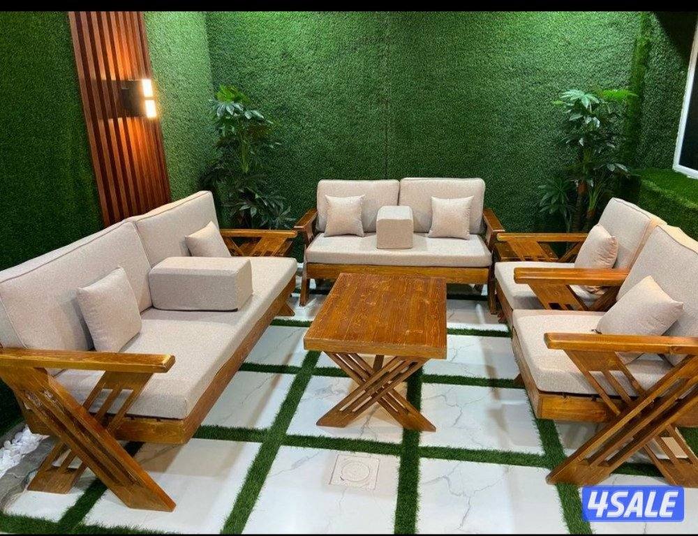 كراسي حديد اطقم خشب سعودية ♦️🇰🇼2