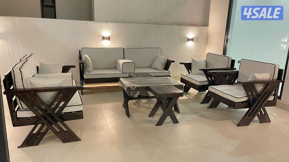 كراسي حديد اطقم خشب سعودية ♦️🇰🇼4
